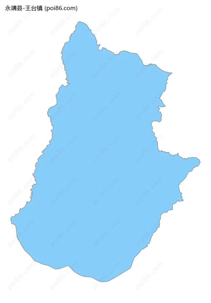 王台镇边界地图