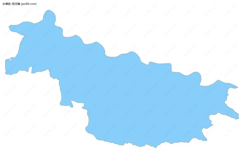 西河镇边界地图