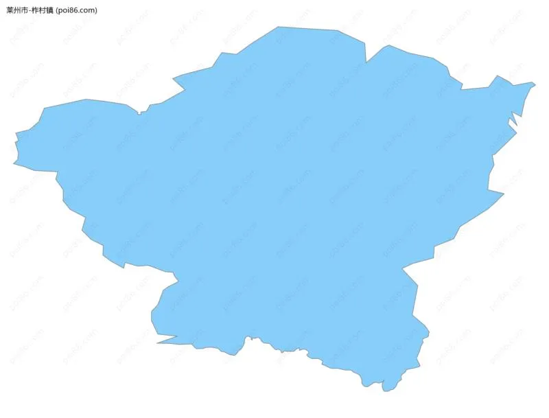 柞村镇边界地图