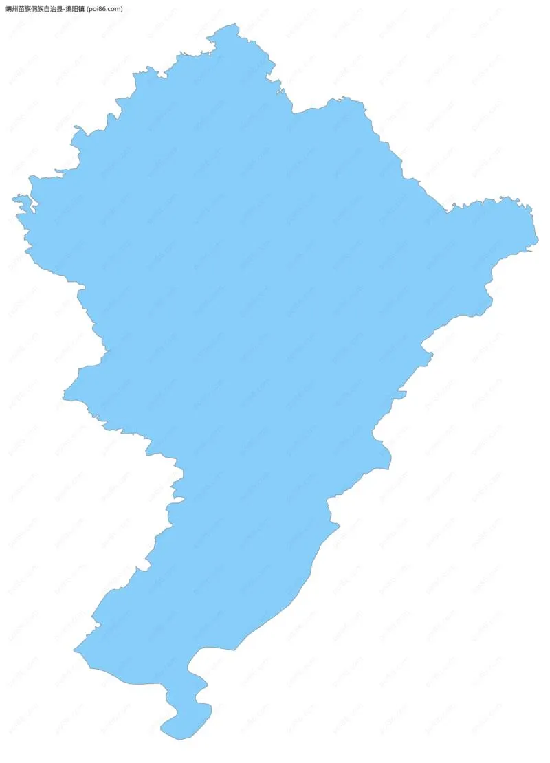 渠阳镇边界地图