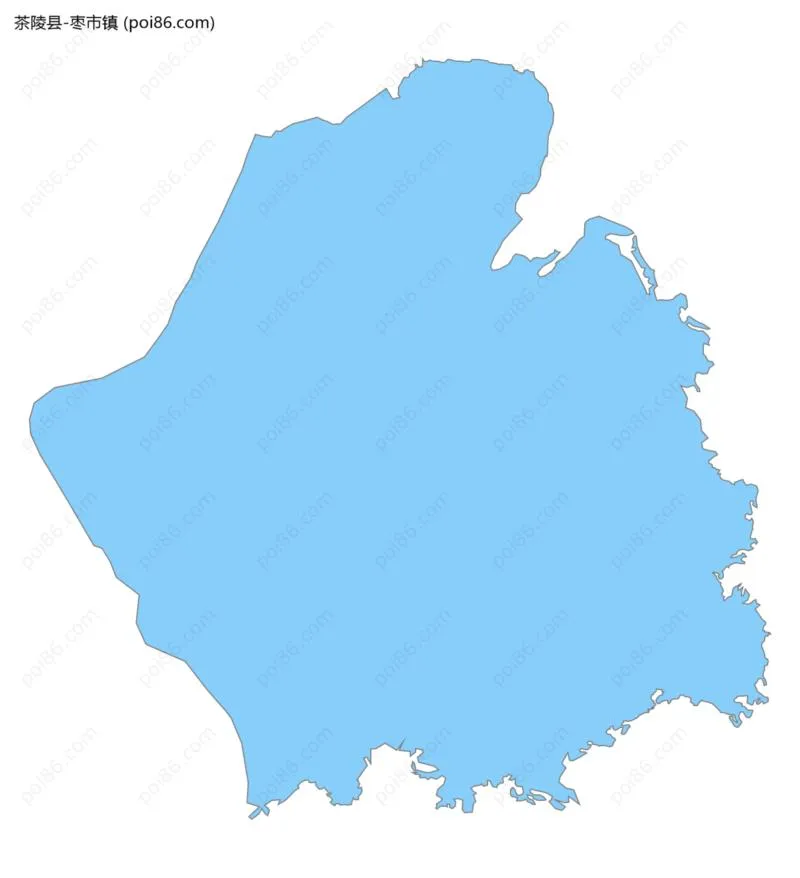 枣市镇边界地图