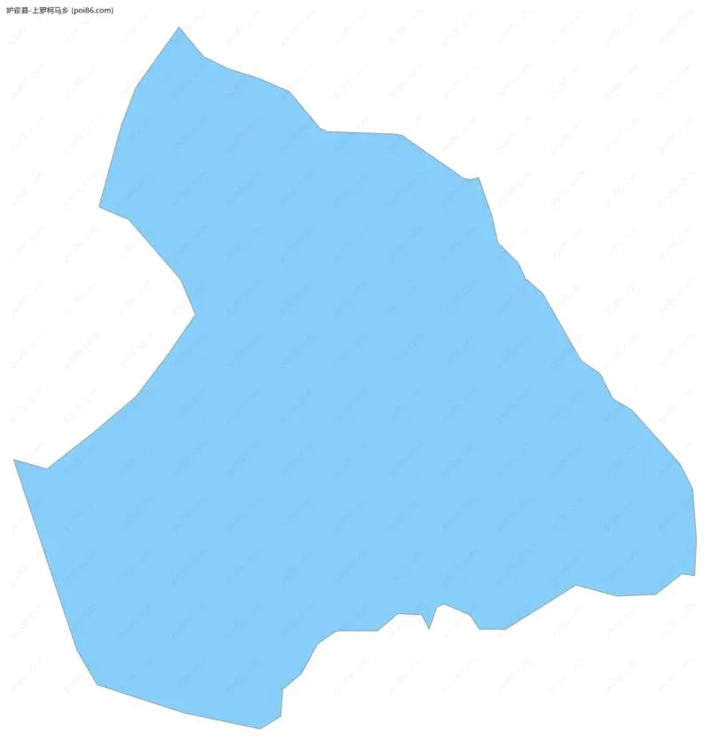 上罗柯马乡边界地图
