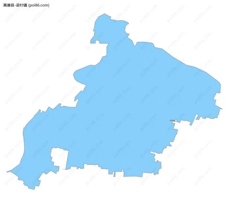 梁村镇边界地图