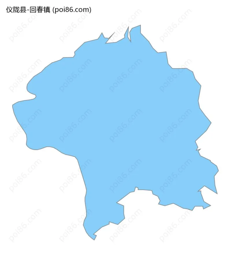 回春镇边界地图