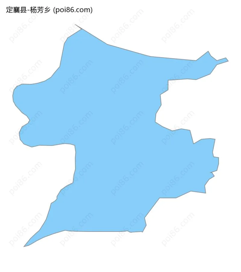 杨芳乡边界地图