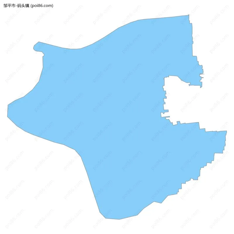 码头镇边界地图