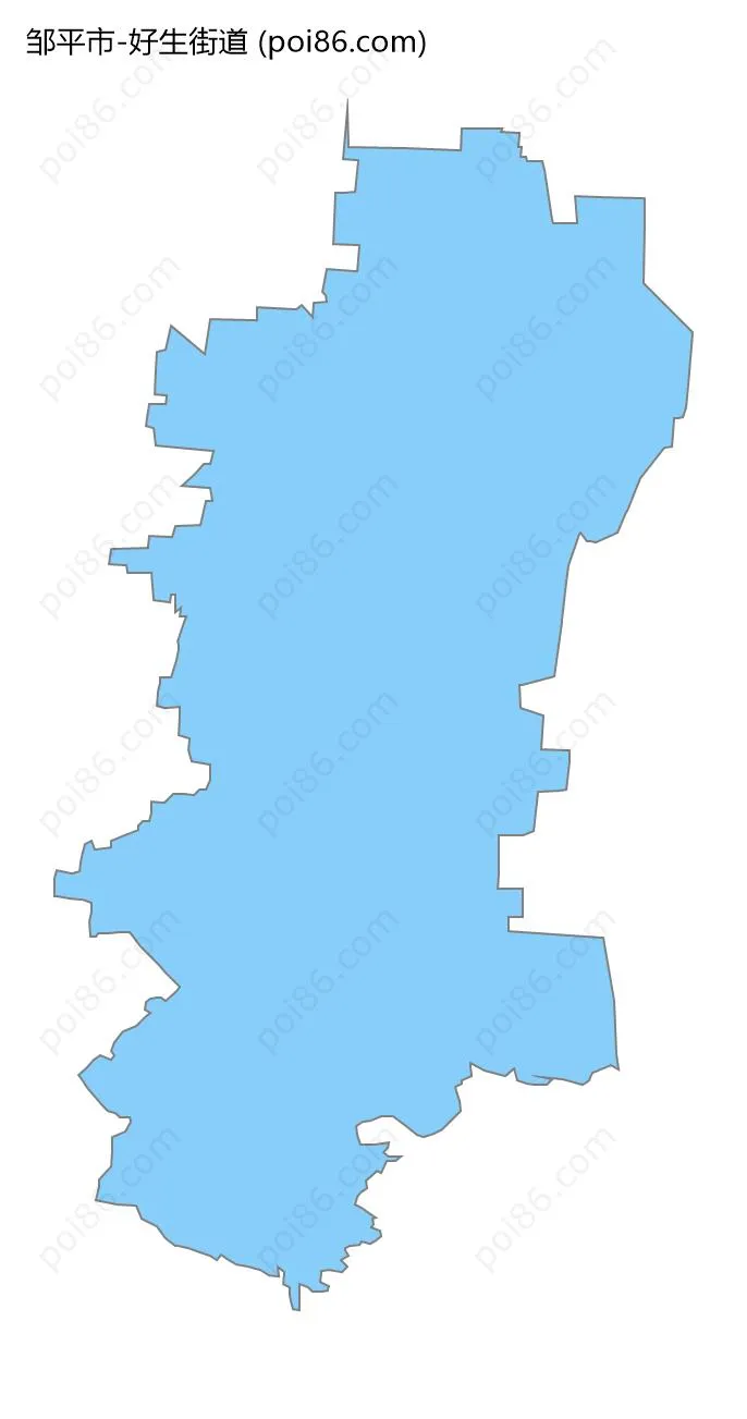 好生街道边界地图