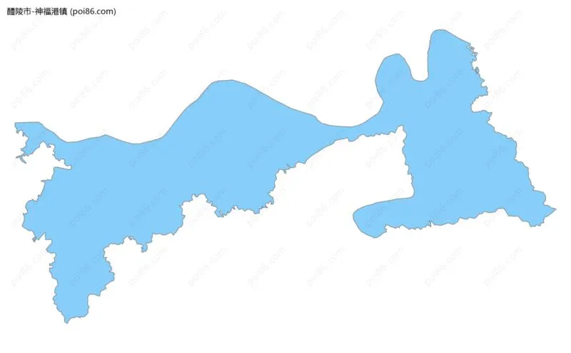 神福港镇边界地图