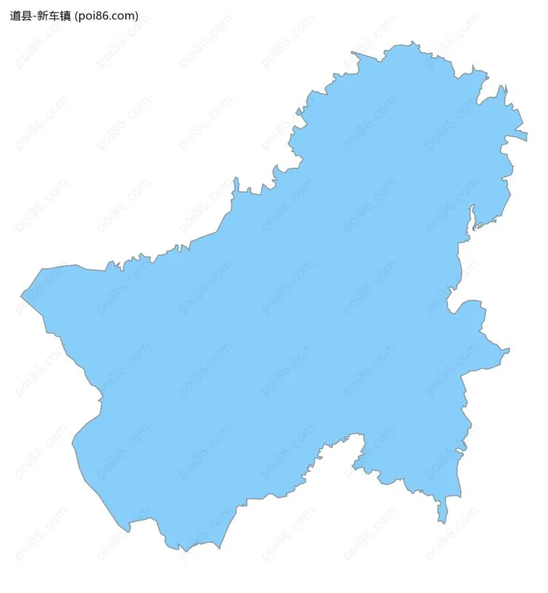 新车镇边界地图