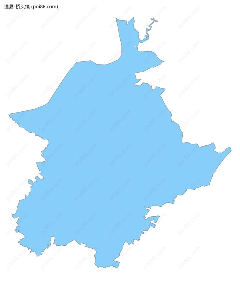桥头镇边界地图