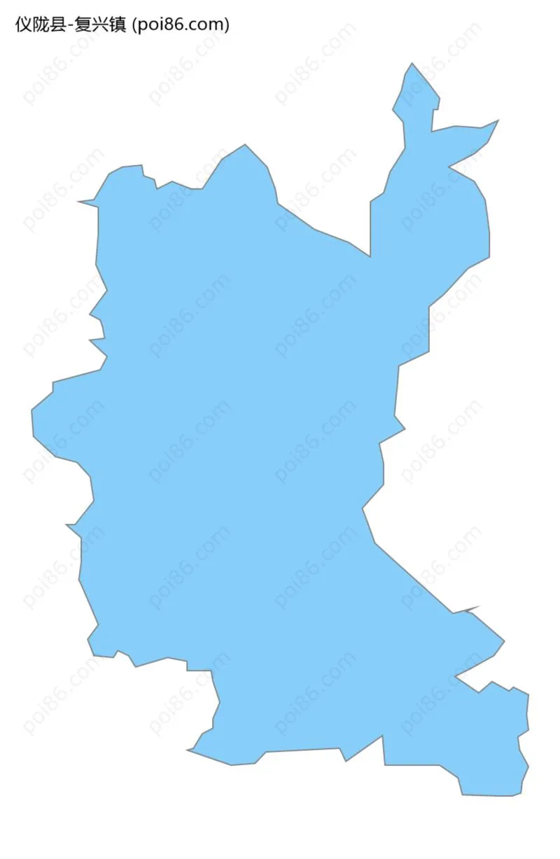 复兴镇边界地图