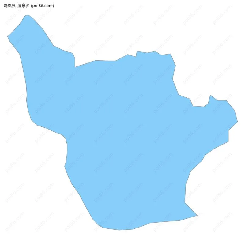 温泉乡边界地图