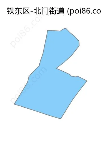 北门街道边界地图
