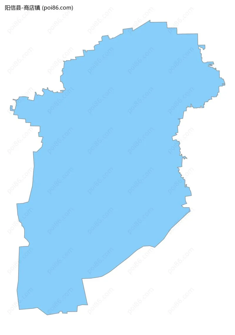 商店镇边界地图