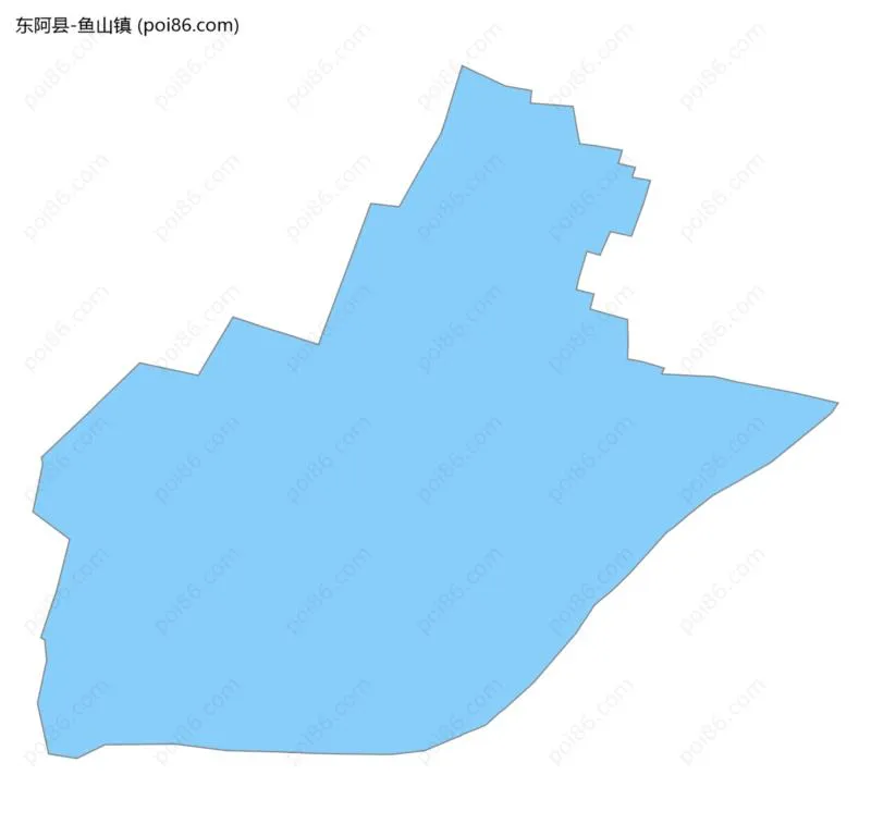 鱼山镇边界地图