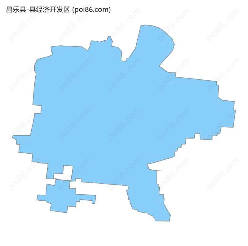 县经济开发区边界地图