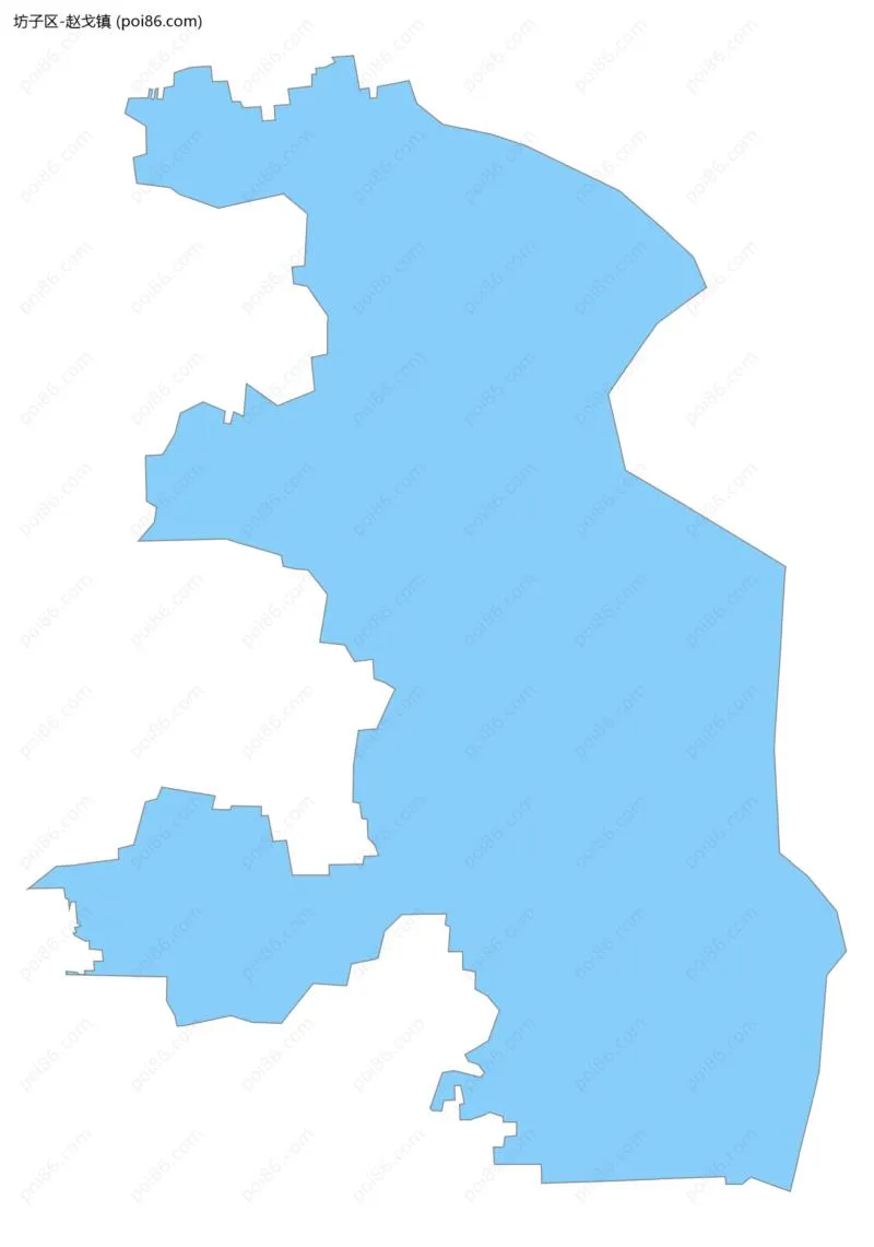 赵戈镇边界地图