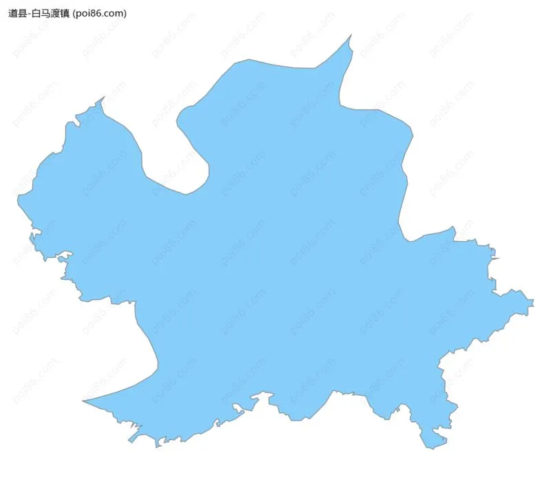 白马渡镇边界地图