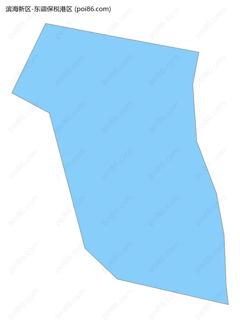 东疆保税港区边界地图