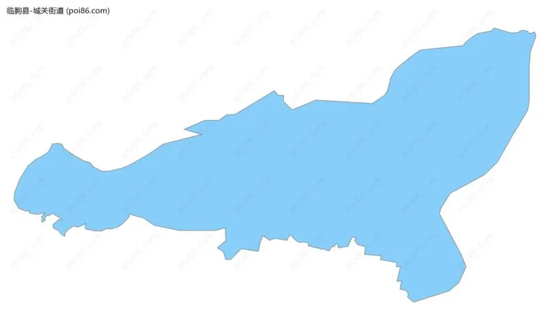 城关街道边界地图