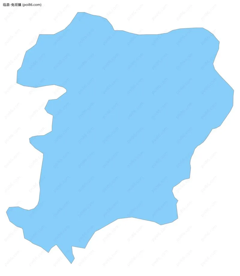 兔坂镇边界地图