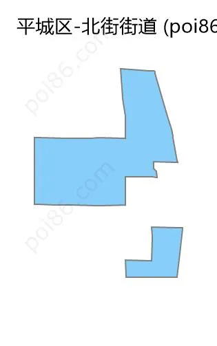 北街街道边界地图