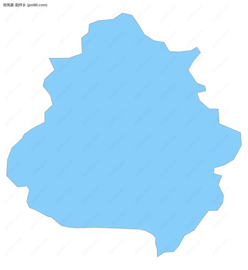 阳坪乡边界地图