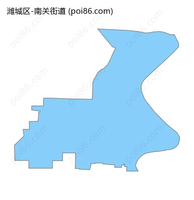 南关街道边界地图