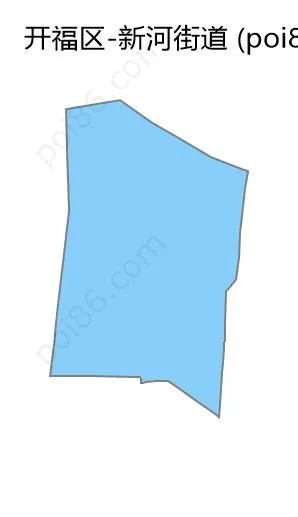 新河街道边界地图