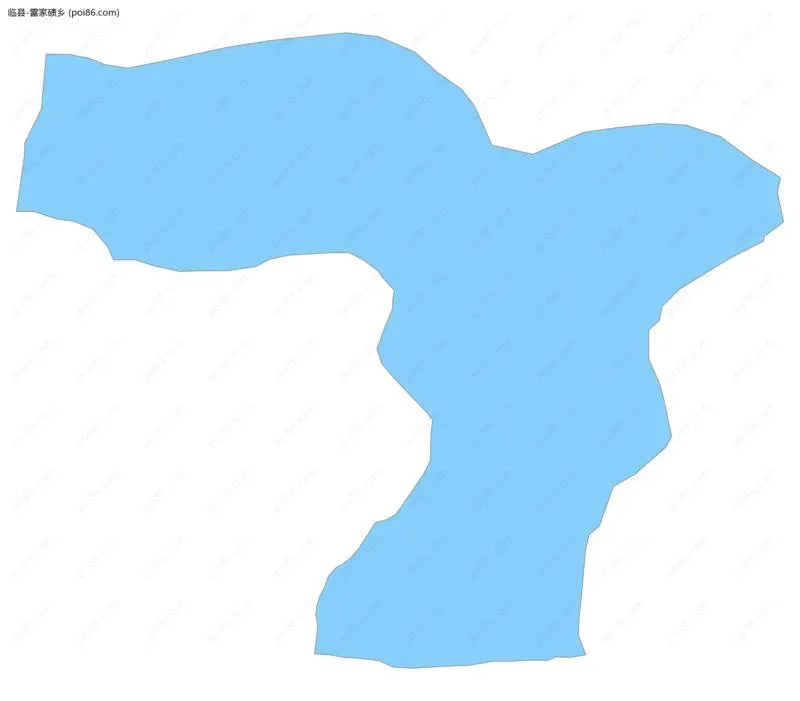 雷家碛乡边界地图