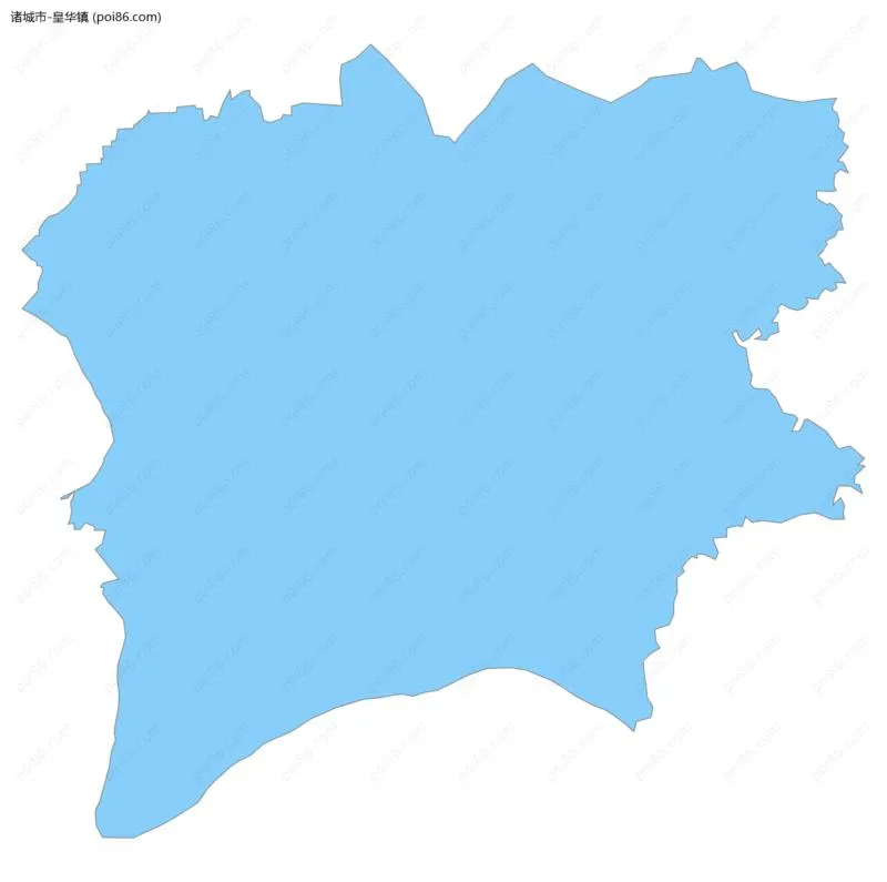皇华镇边界地图