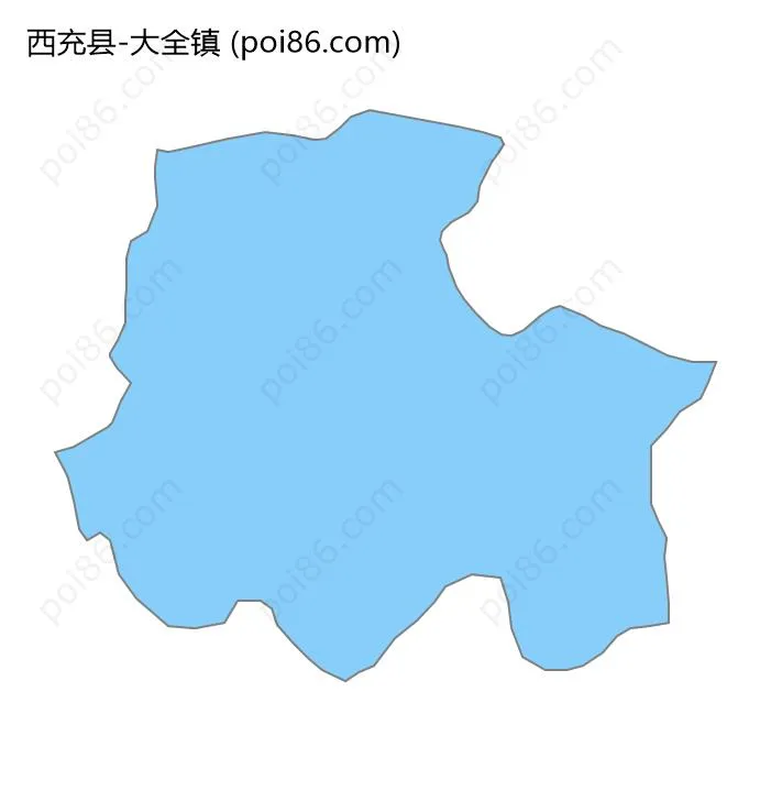 大全镇边界地图