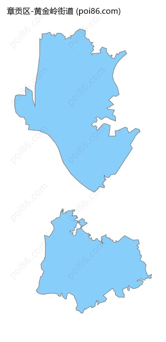 黄金岭街道边界地图