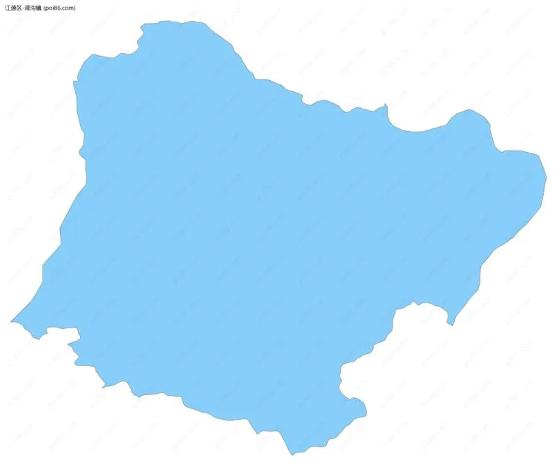 湾沟镇边界地图