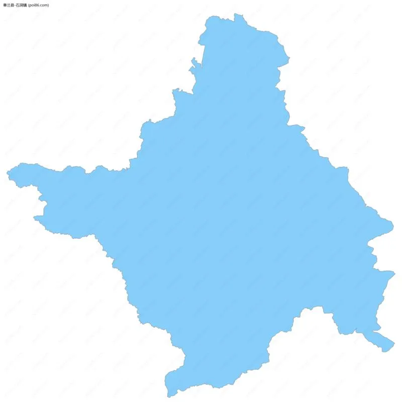 石洞镇边界地图