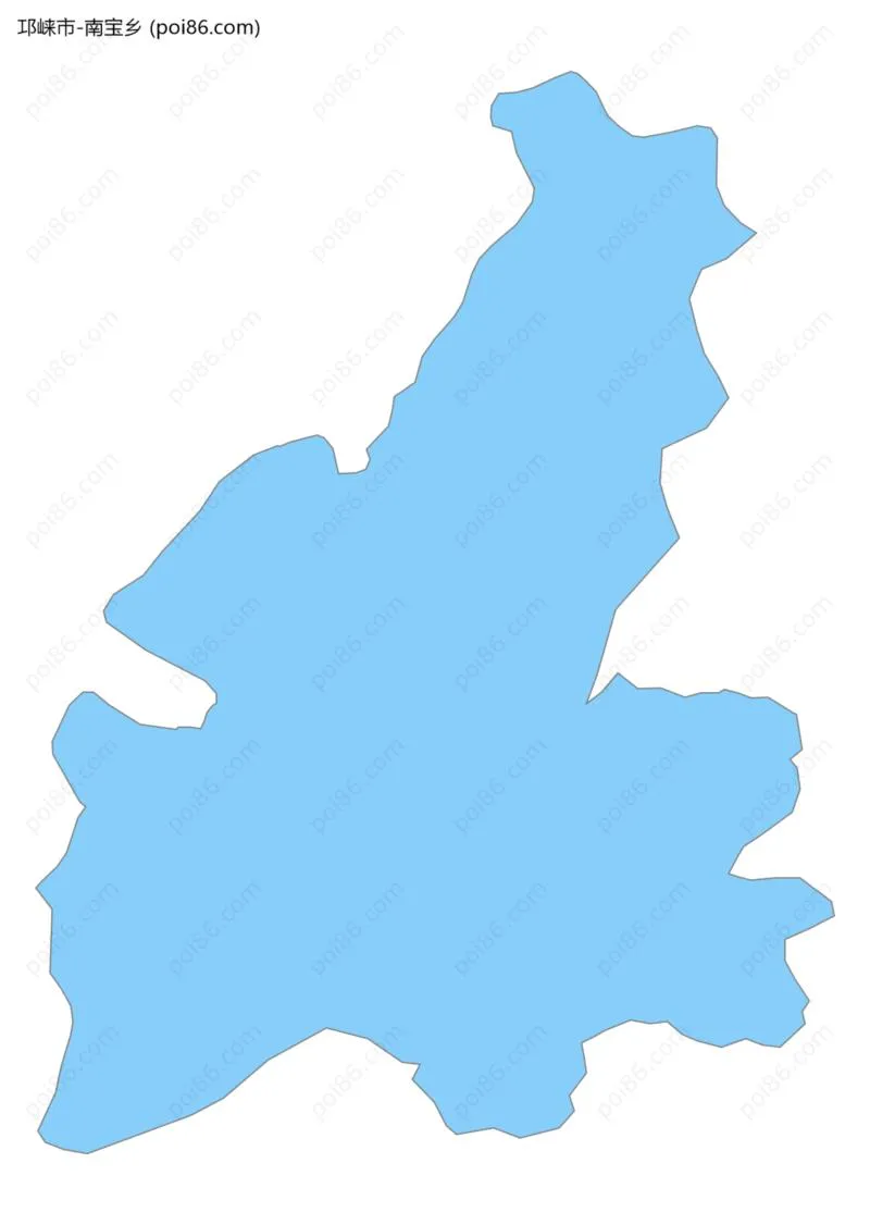 南宝乡边界地图