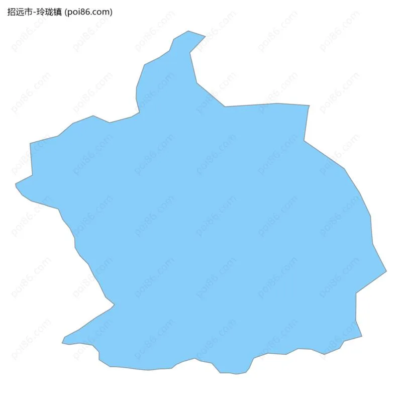 玲珑镇边界地图