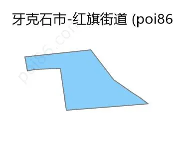 红旗街道边界地图