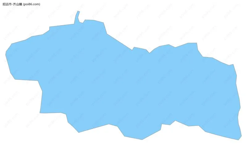 齐山镇边界地图