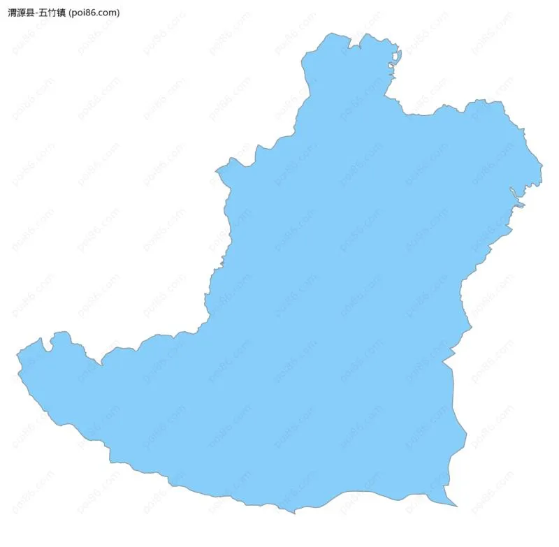 五竹镇边界地图