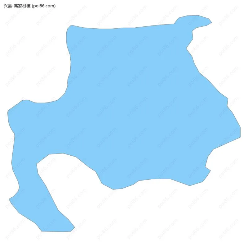 高家村镇边界地图