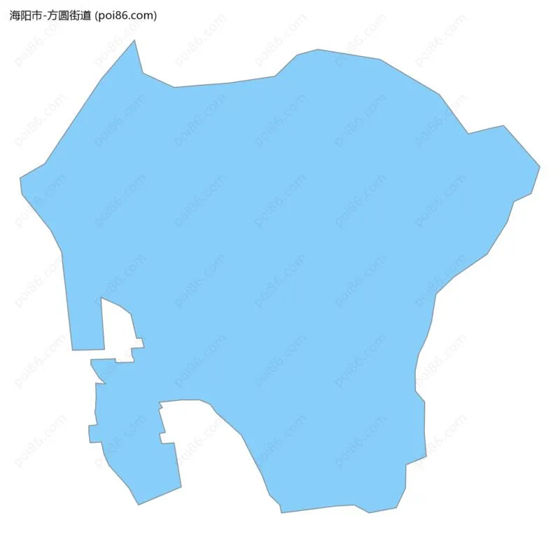 方圆街道边界地图