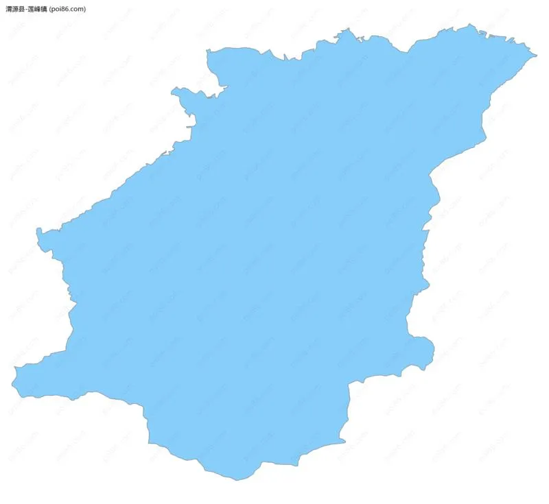 莲峰镇边界地图