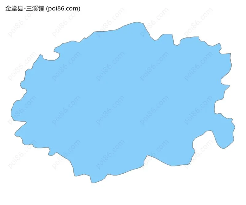 三溪镇边界地图