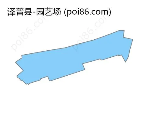 园艺场边界地图