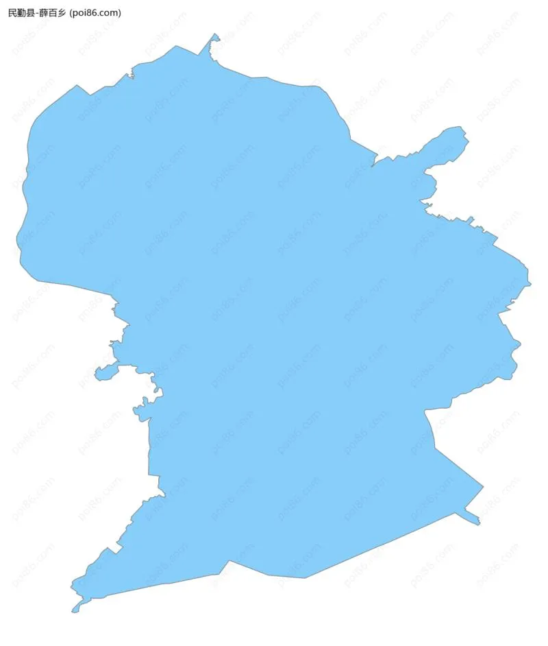 薛百乡边界地图