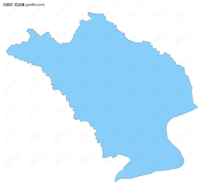 四龙镇边界地图