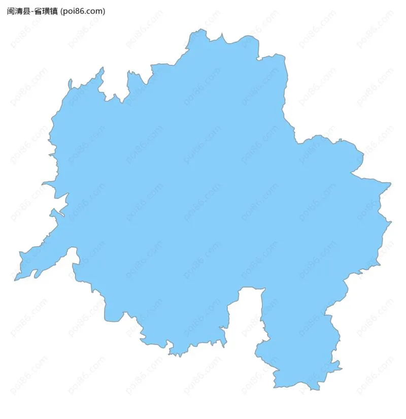 省璜镇边界地图