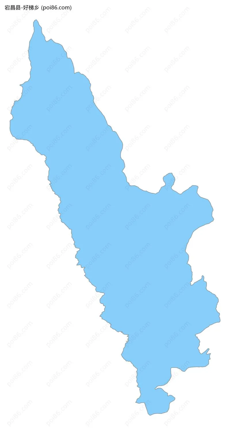 好梯乡边界地图