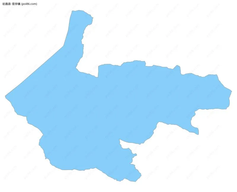 官亭镇边界地图